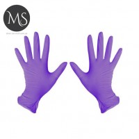 Перчатки нитриловые фиолетовые XS