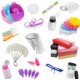 Accessories for manicure and pedicure
