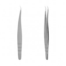 Curved professional tweezers for eyelashes STALEKS PRO EXPERT 41 TYPE 3 TE-41/3