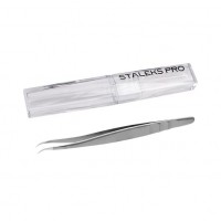 Пинцет профессиональный для ресниц изогнутый STALEKS PRO EXPERT 41 TYPE 3 TE-41/3