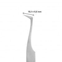 Пинцет профессиональный для ресниц башмачок STALEKS PRO EXPERT 41 TYPE 6 TE-41/6