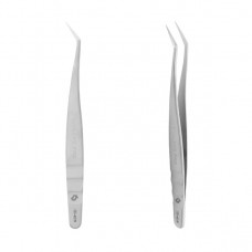 Professional tweezers for eyelashes L-SHAPED STALEKS PRO EXPERT 41 TYPE 9 TE-41/9