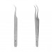 Curved professional tweezers for eyelashes STALEKS PRO EXPERT 41 TYPE 1 TE-41/1